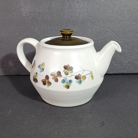 Vintage Denby Stoneware Shamrock Teapot with Lid Excellent - Picture 3 of 13